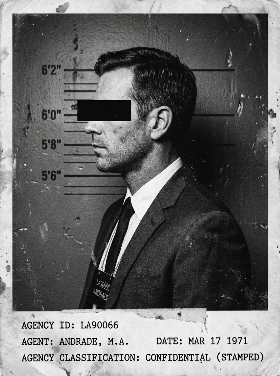 Agent Mark Andrade Side Profile Photograph